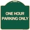 Signmission One Hour Parking Only Heavy-Gauge Aluminum Architectural Sign, 18" x 18", G-1818-24611 A-DES-G-1818-24611 - alternate 1